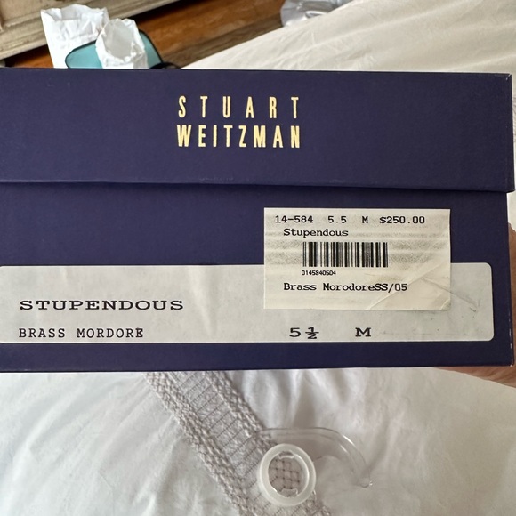 Stuart Weitzman metallic wrap sandals with stones - Picture 6 of 9